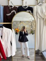 BELDEN OTURMALI BLAZER CEKET - Görsel 2